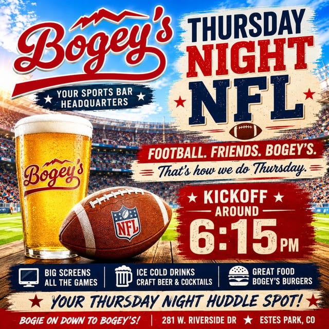 Thursday Night NFL at Bogey's!