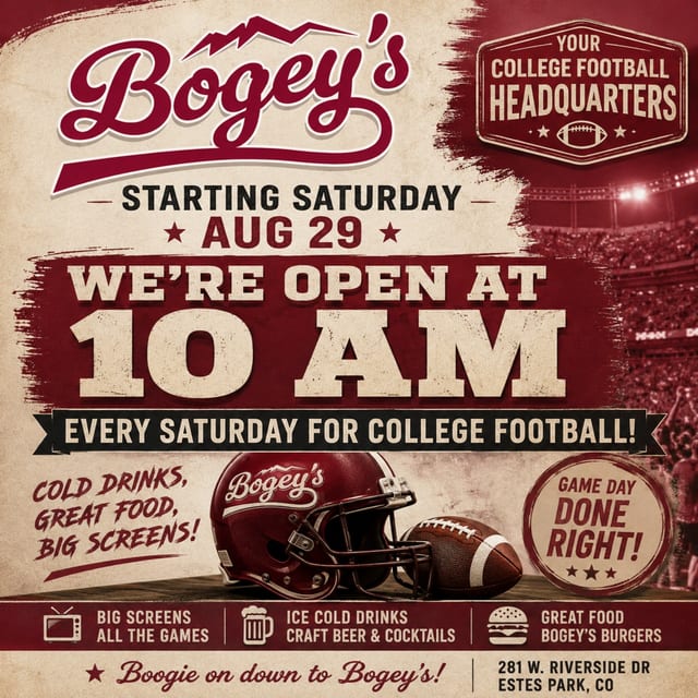 Opening at 10 am every Saturday for college football season
